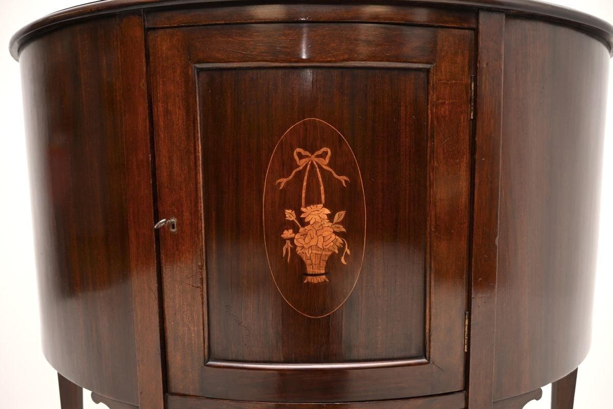 photo furniture Antique Edwardian Inlaid Mahogany Cabinet.