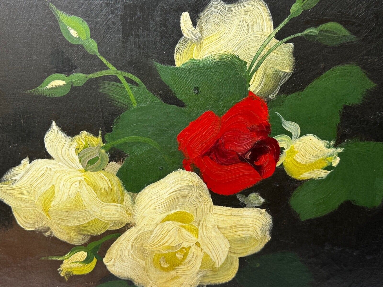Oil Painting Nocturne In Petals Roses Of Fire And Light By James Stuart Park photo 7500.0