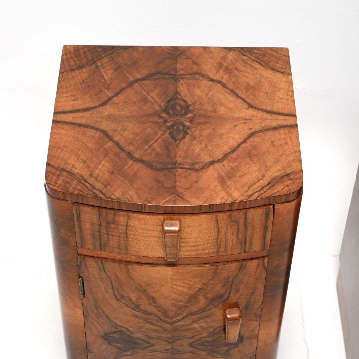 Pair Of Art Deco Walnut Bedside Cabinets. photo buy