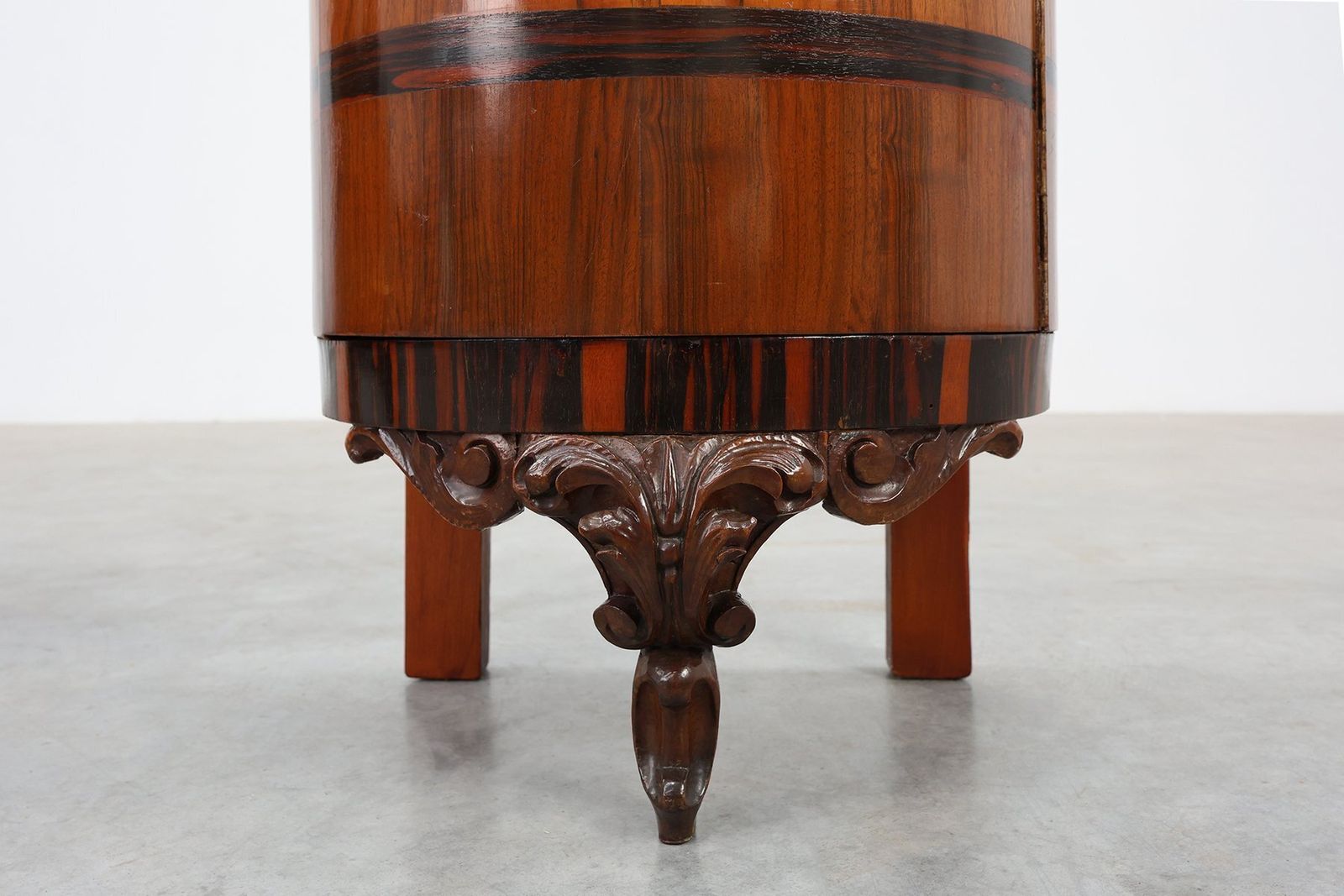 Art Deco Walnut And Marble Nightstands, Italy, 1920s, Set Of 2 photo buy