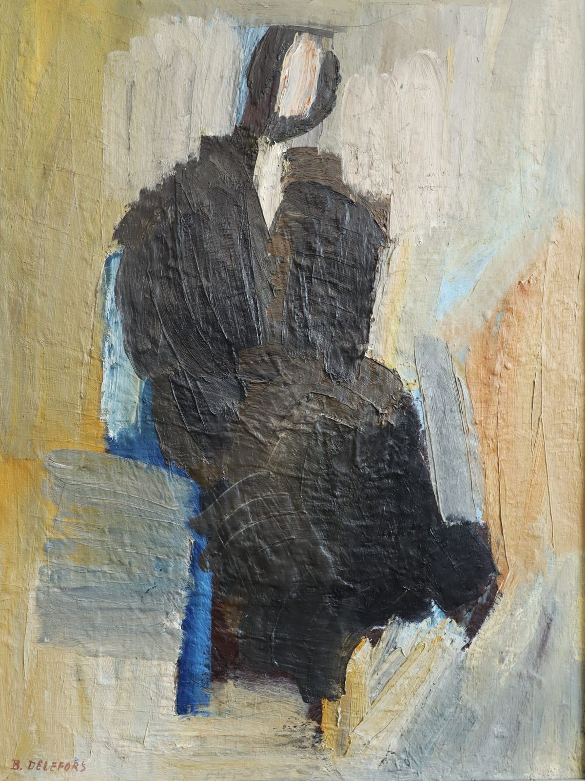 Presence In Shadow. Schilderij., midden 20e eeuw photo 853.0