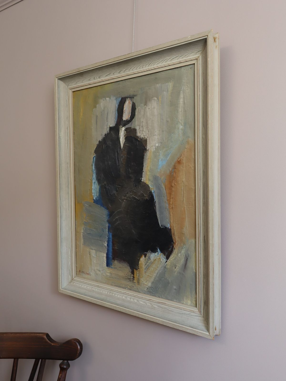 photo furniture Presence In Shadow. Schilderij., midden 20e eeuw