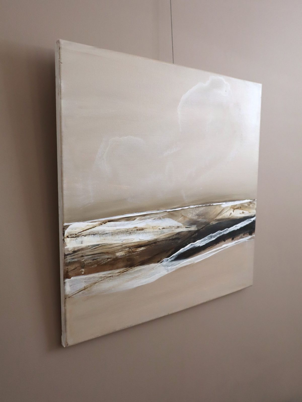 Drift Of Light Oil On Canvas., Mid 20th Century photo for sale