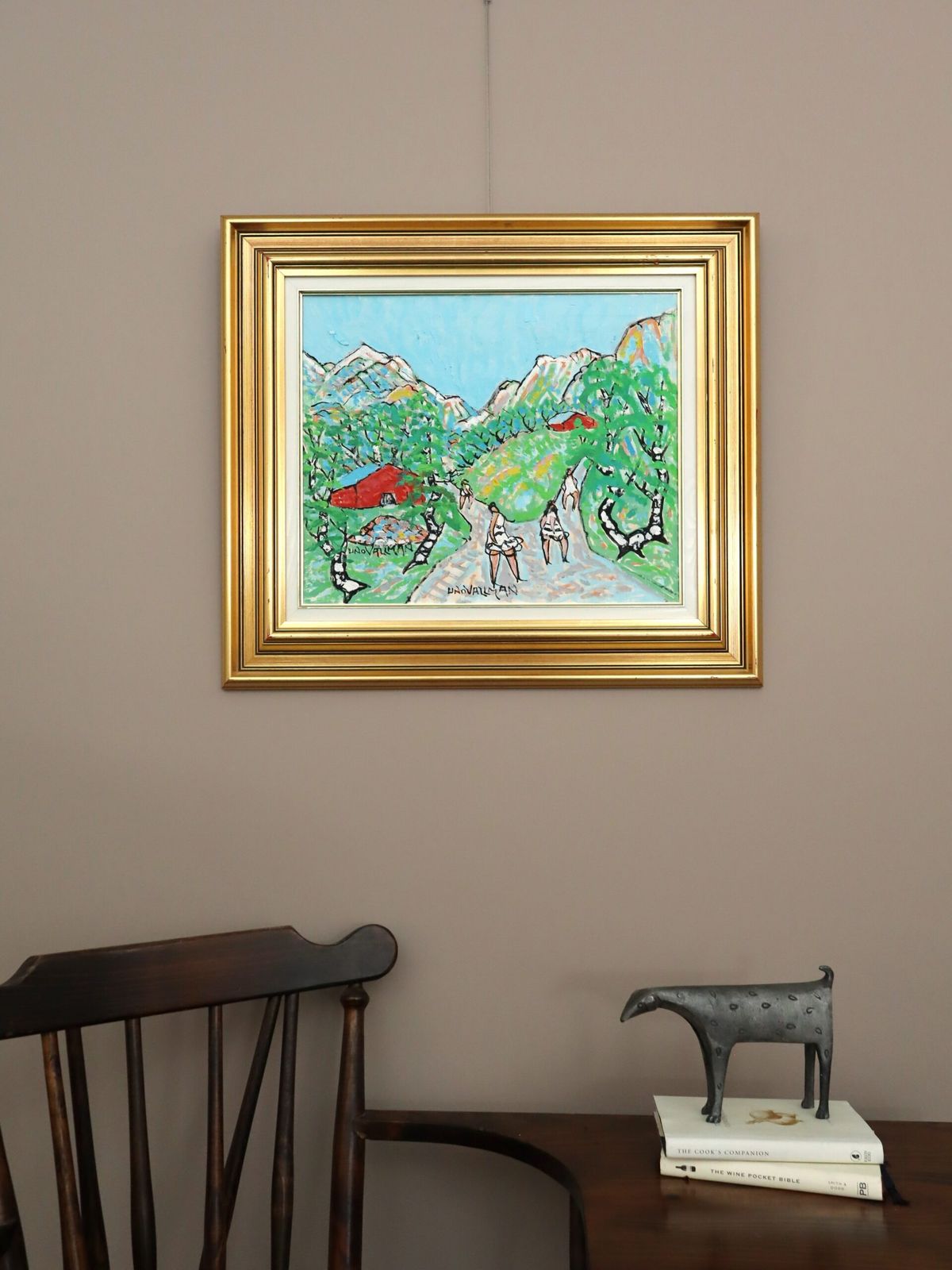 Valley Walk Oil On Canvas., Mid 20th Century photo furniture