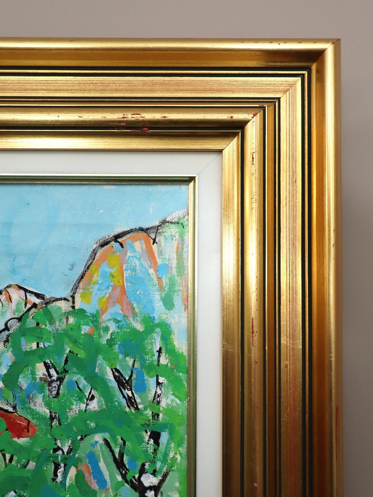 Valley Walk Oil On Canvas., Mid 20th Century photo buy