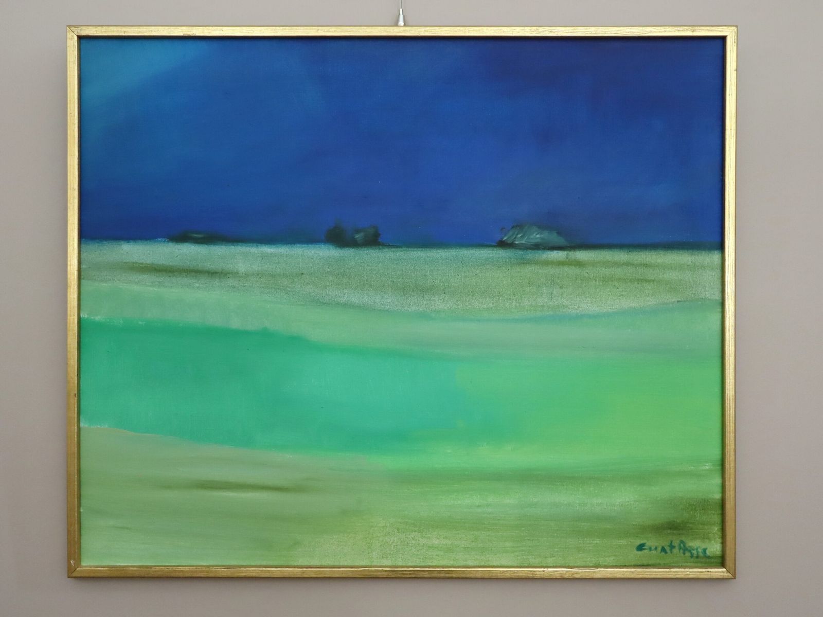 Where The Sky Deepens Oil On Canvas.