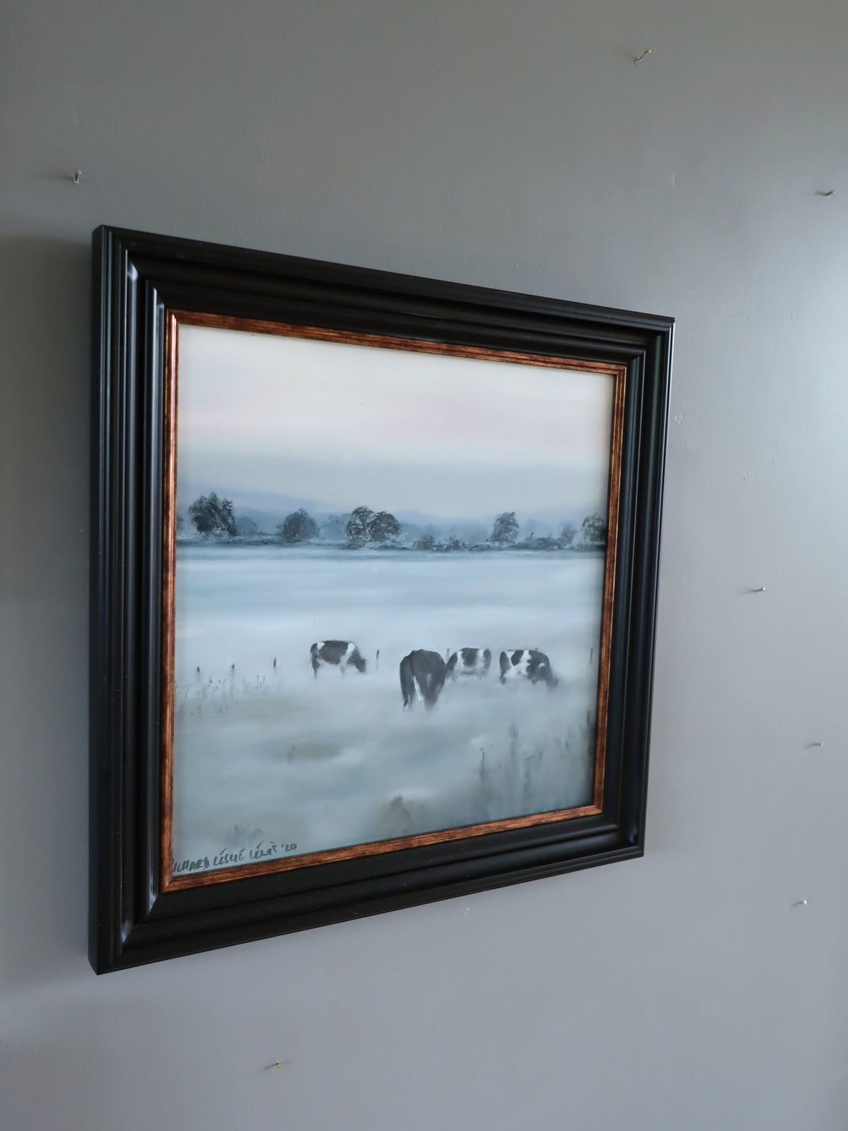 Friezen in de Mist, olieverf op paneel. photo Kunst