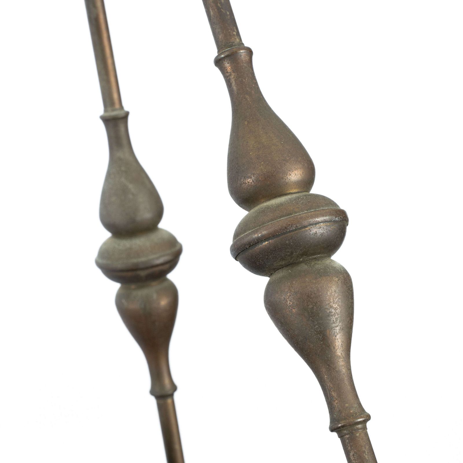 Large Pair Of English Copper And Brass Opaline Art Deco Ceiling Pendant Lights. photo Lighting