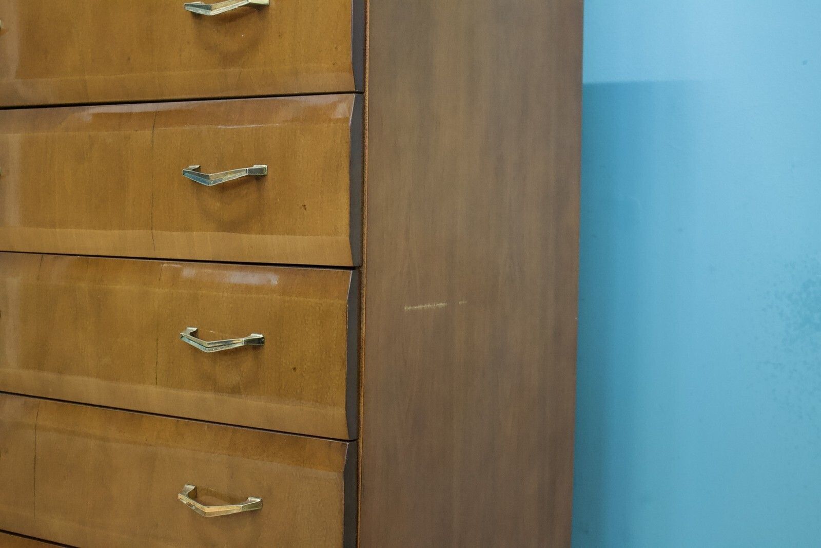 photo furniture Mid Century Walnut Tallboy Chest Of Drawers From Meredew, 1960s #1796
