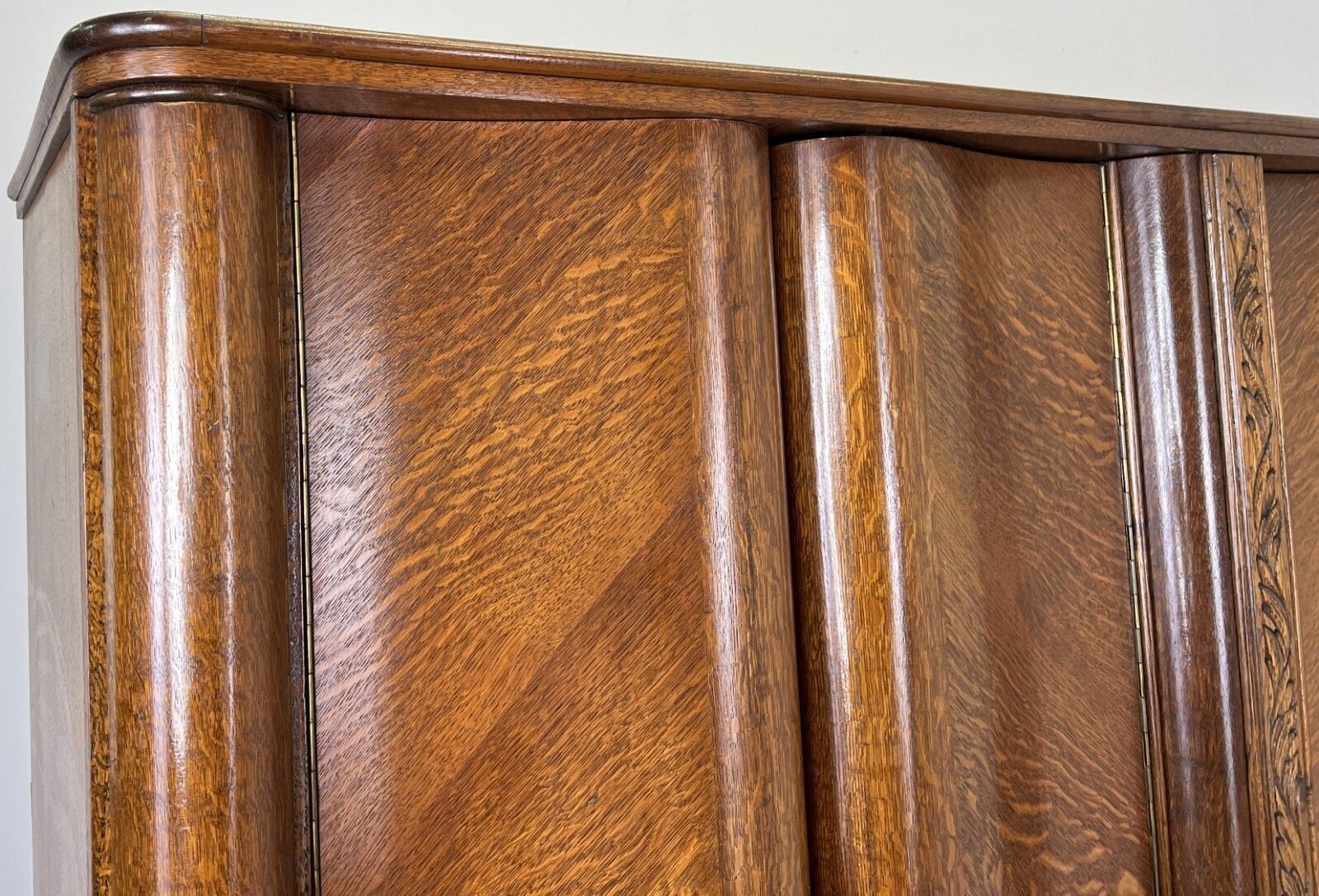 Wardrobe Vintage French Style Four Door Carved Armoire Cabinet Lot 6146 photo 849.0