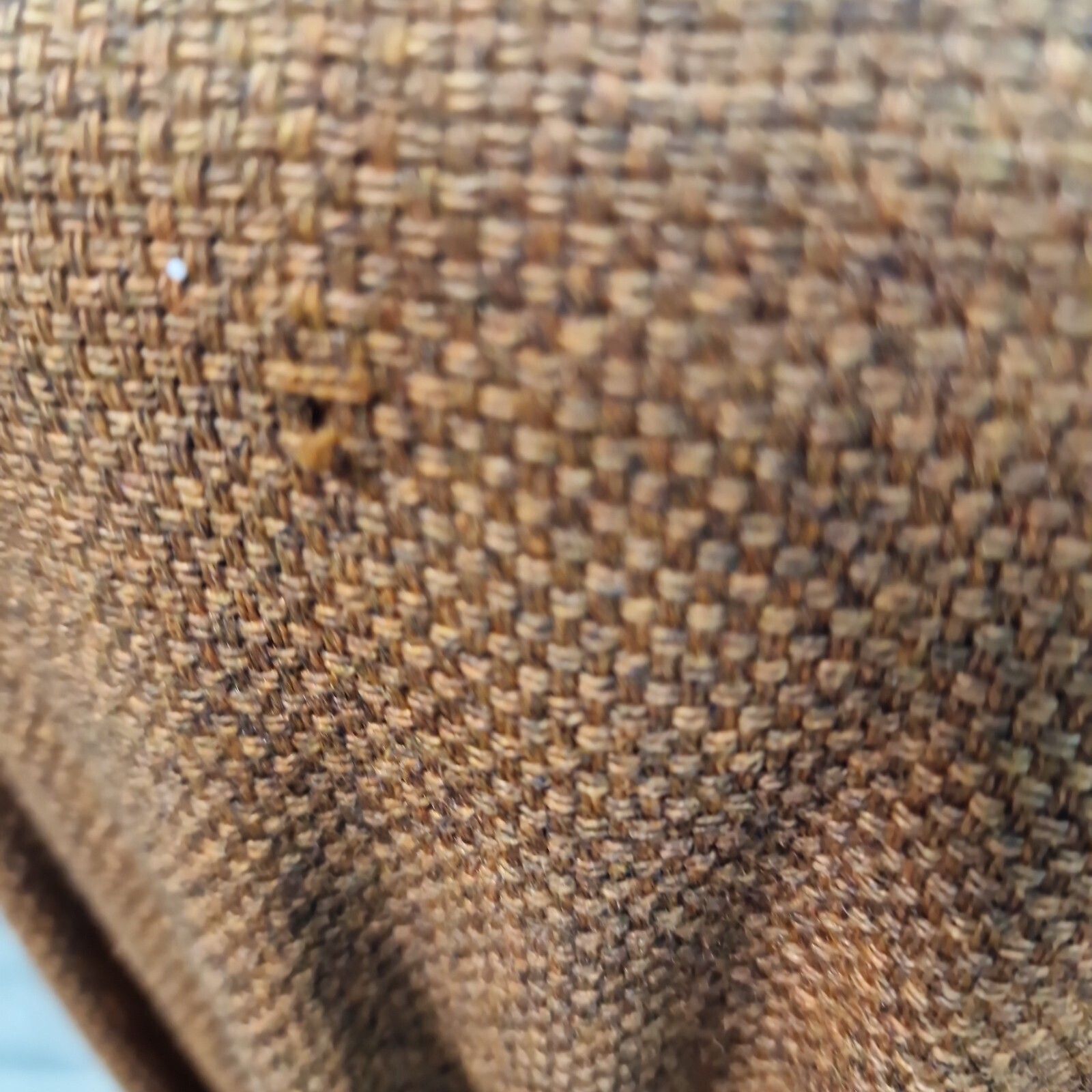 photo vinterior Vintage Drum Stool Upholstered Hourglass Side Bohemian Seat   Retro Mid Century