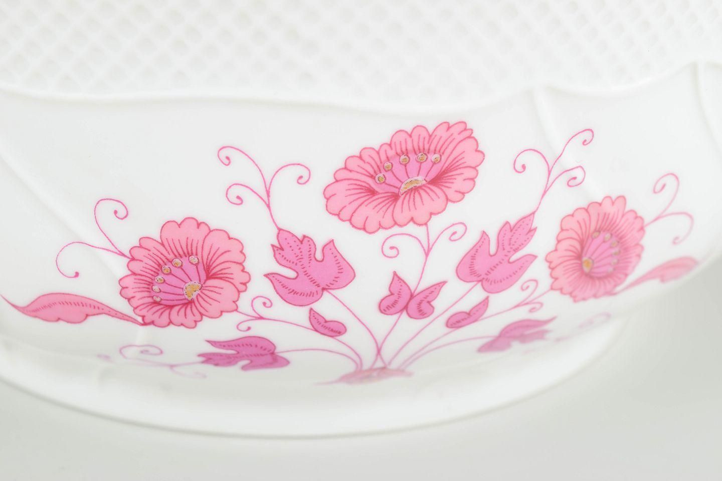 Hollóháza, Hongrie. Grand bol de service en porcelaine. Milieu du XXe siècle. photo for sale
