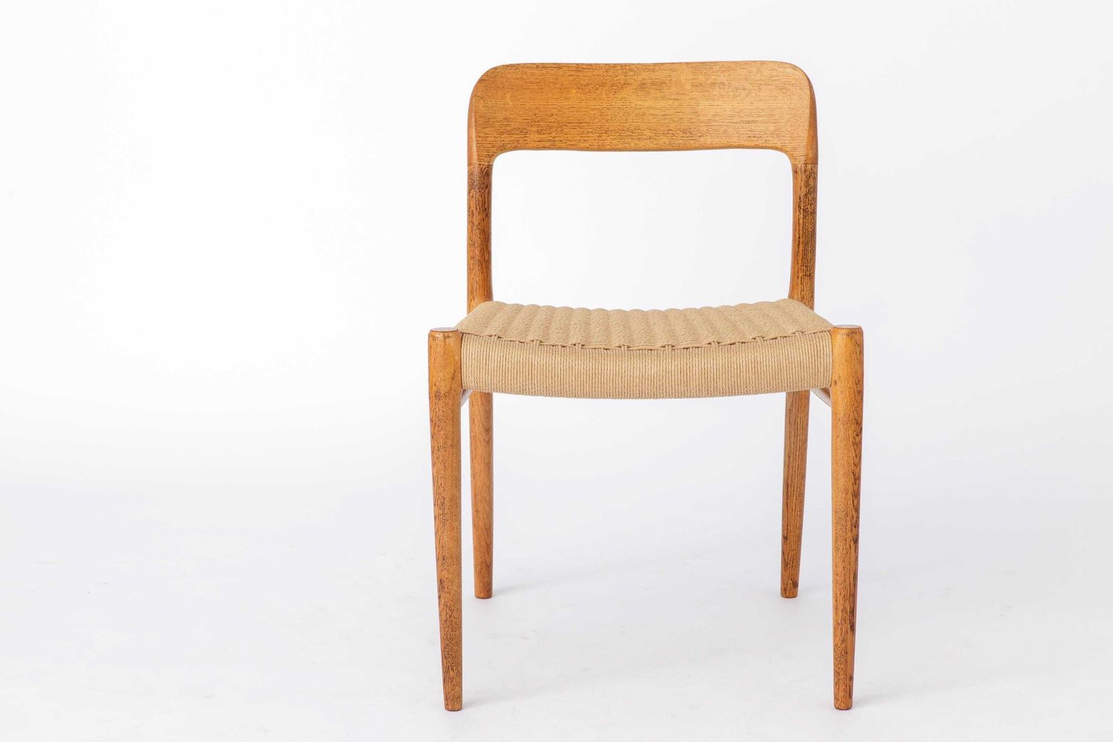 Set Of 6 Niels Otto Møller Model 75 Chairs | 1950s Oak Dining Chairs | Mid Century Danish Design. photo for sale