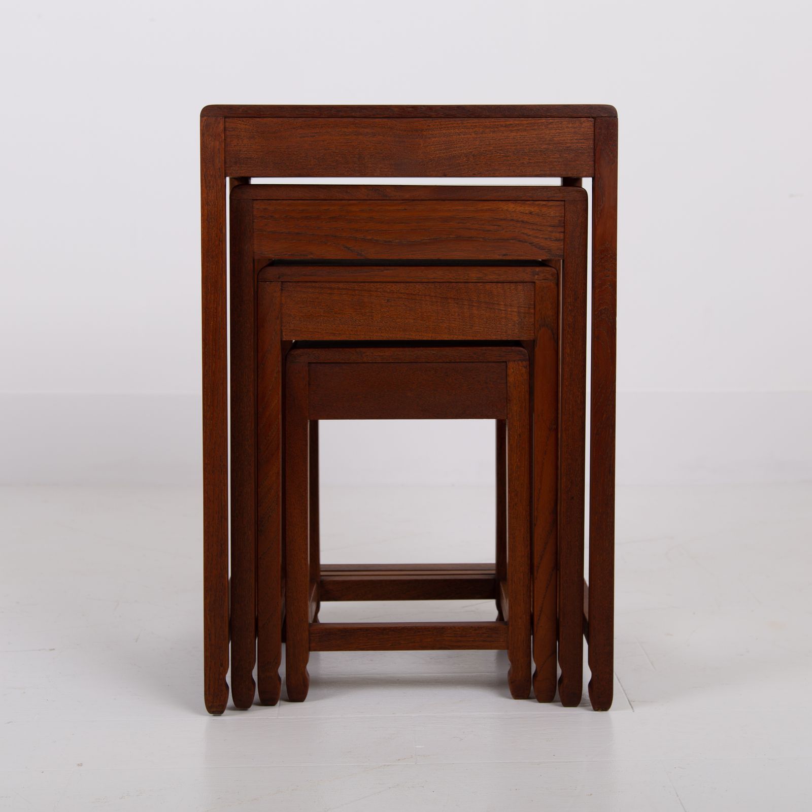 Art Deco Nest Of Four Side Tables In Teak photo Furniture