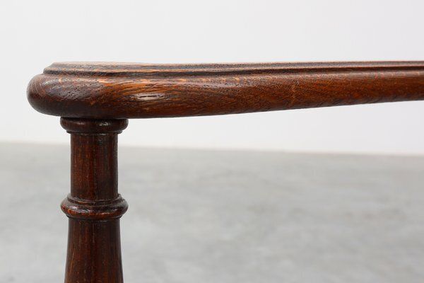 Antique Oak Louis XIII Chair With Floral Upholstery, France, 1890 photo 2353.0