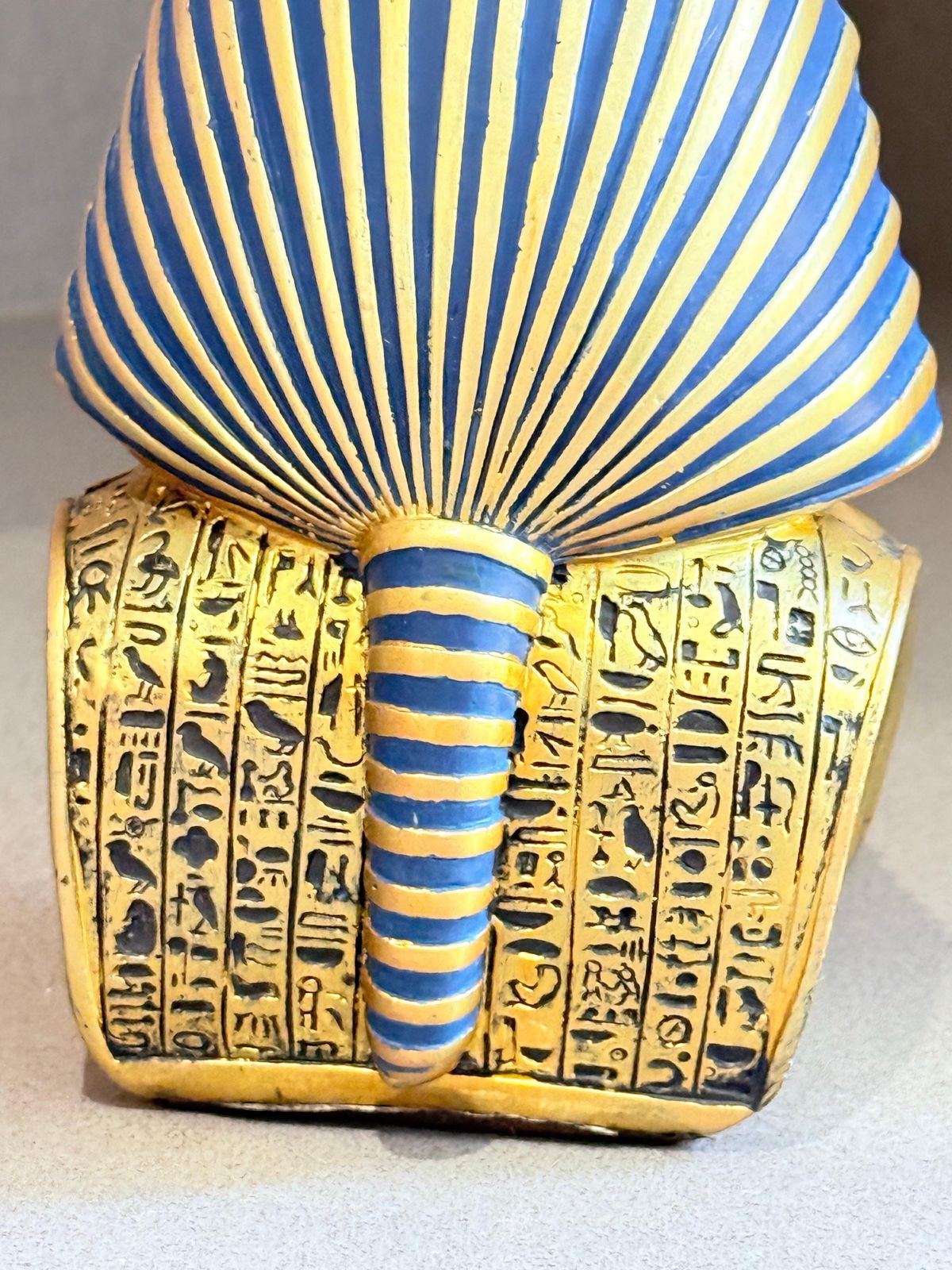 Egyptische farao Toetanchamon buste sculptuur, decoratief Ancient Egyptian Revival photo 410.0