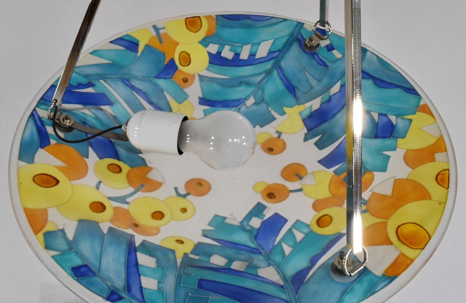 photo for sale A French Art Deco Pendant Light By Loys Lucha 1930 France