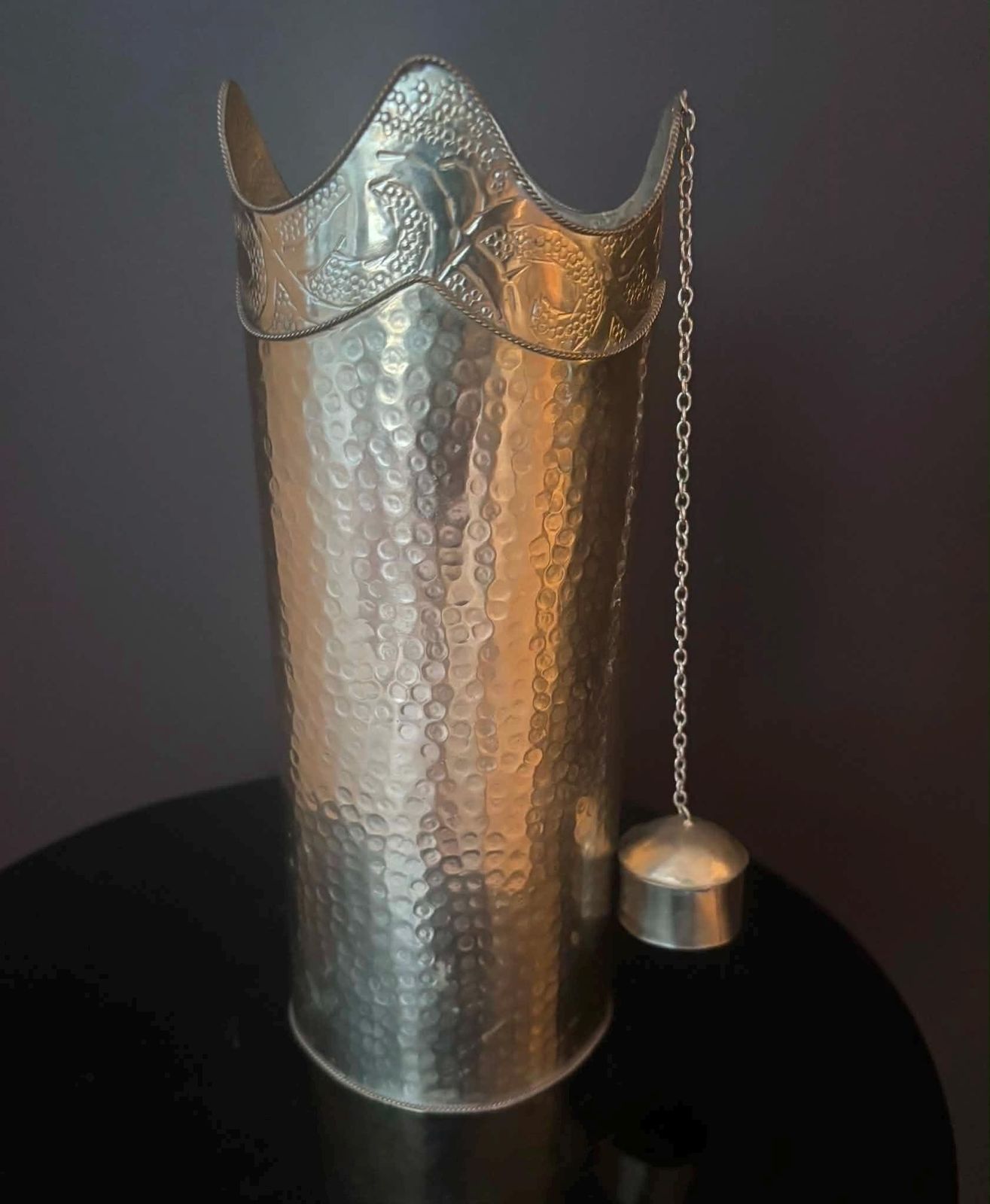 Metalen flessenhoes met stop – handgemaakt, Marokkaans photo buy
