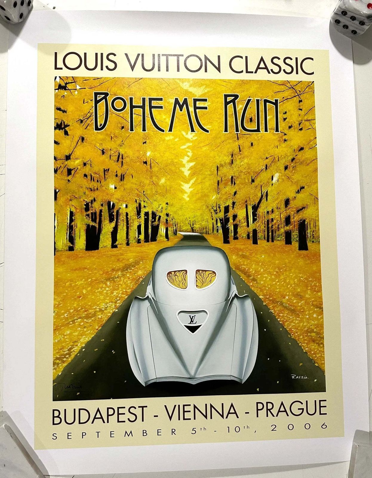 Razzia Louis Vuitton Classic Boheme Run 2006 Gesigneerde Serigrafie Poster photo vinterior