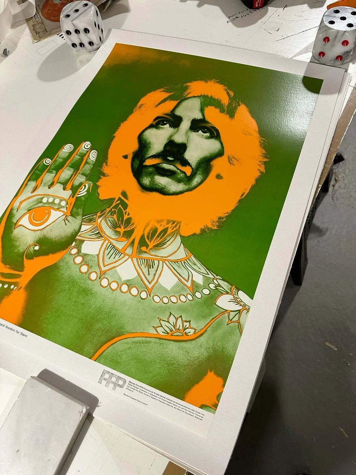 Art Original 1967 Richard Avedon Beatles Pop Art Poster Set Of Four photo