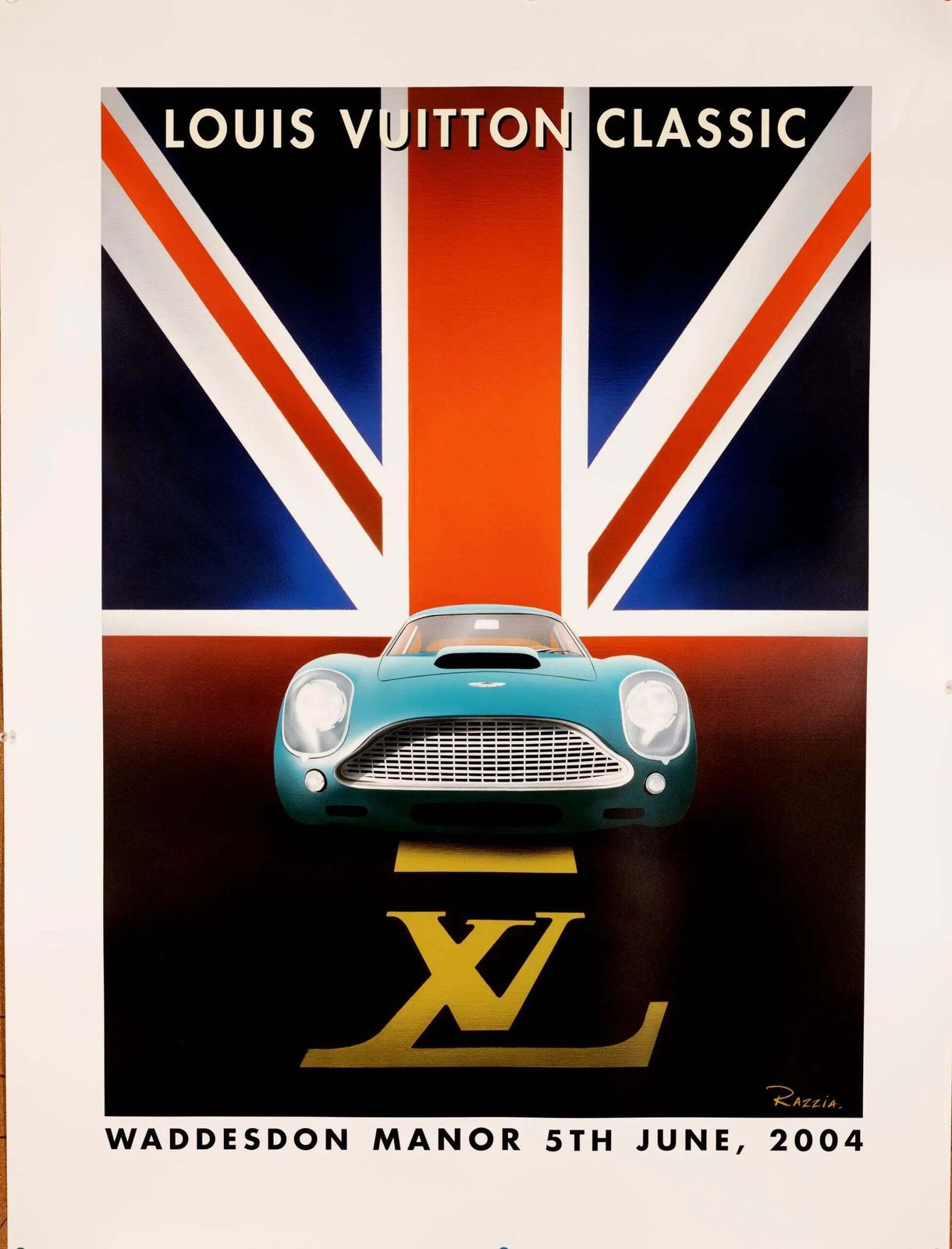 Original Hand Signed Razzia Louis Vuitton Classic 2004 Waddesdon Poster