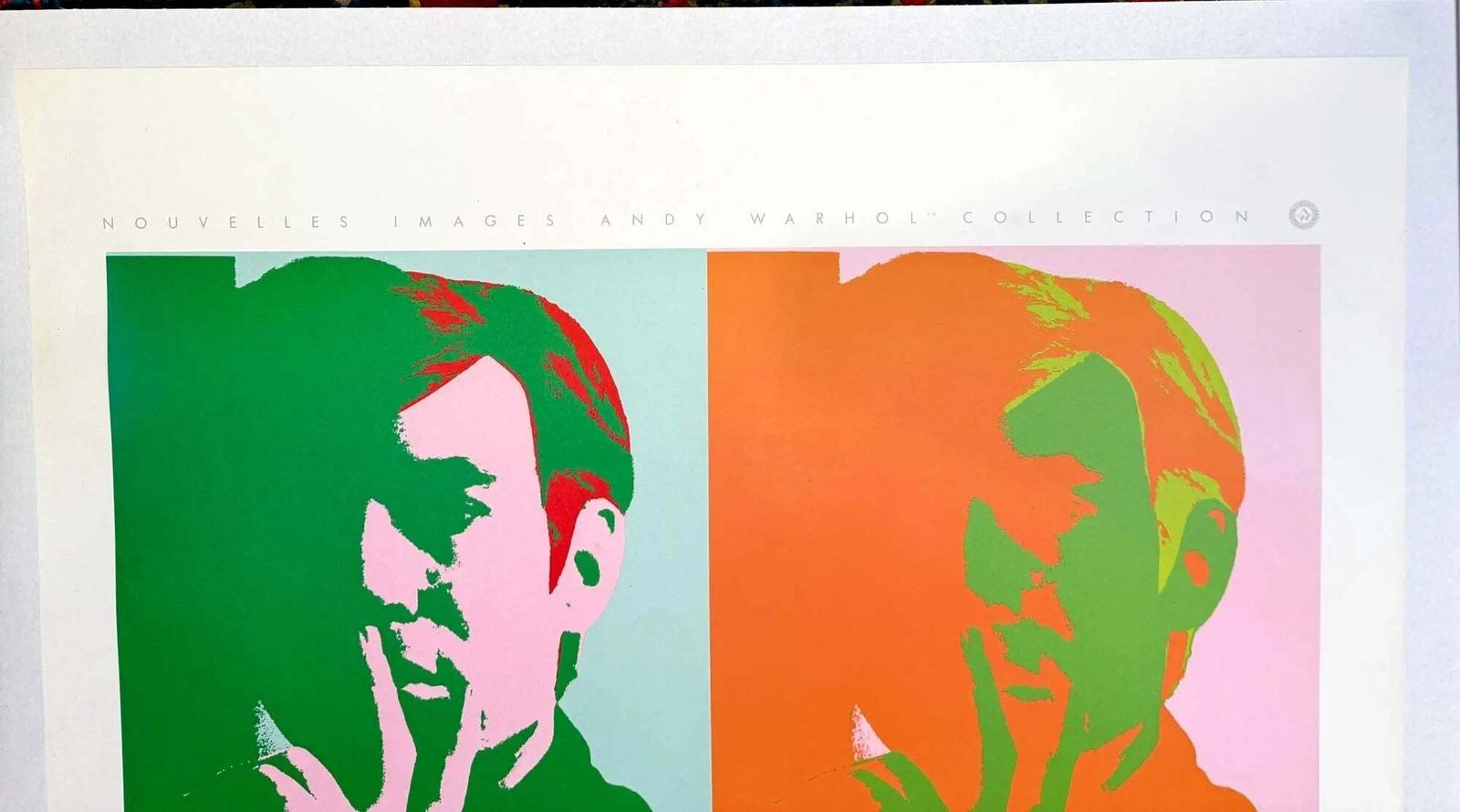 Original Rare Andy Warhol Self Portrait 1989 Pop Art Offset Lithograph Poster photo Art