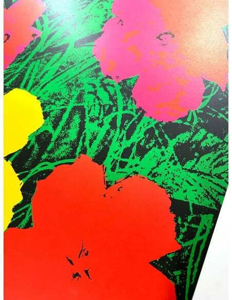 Andy Warhol Flowers Red 1970 Franse Lithografie Poster photo Kunst