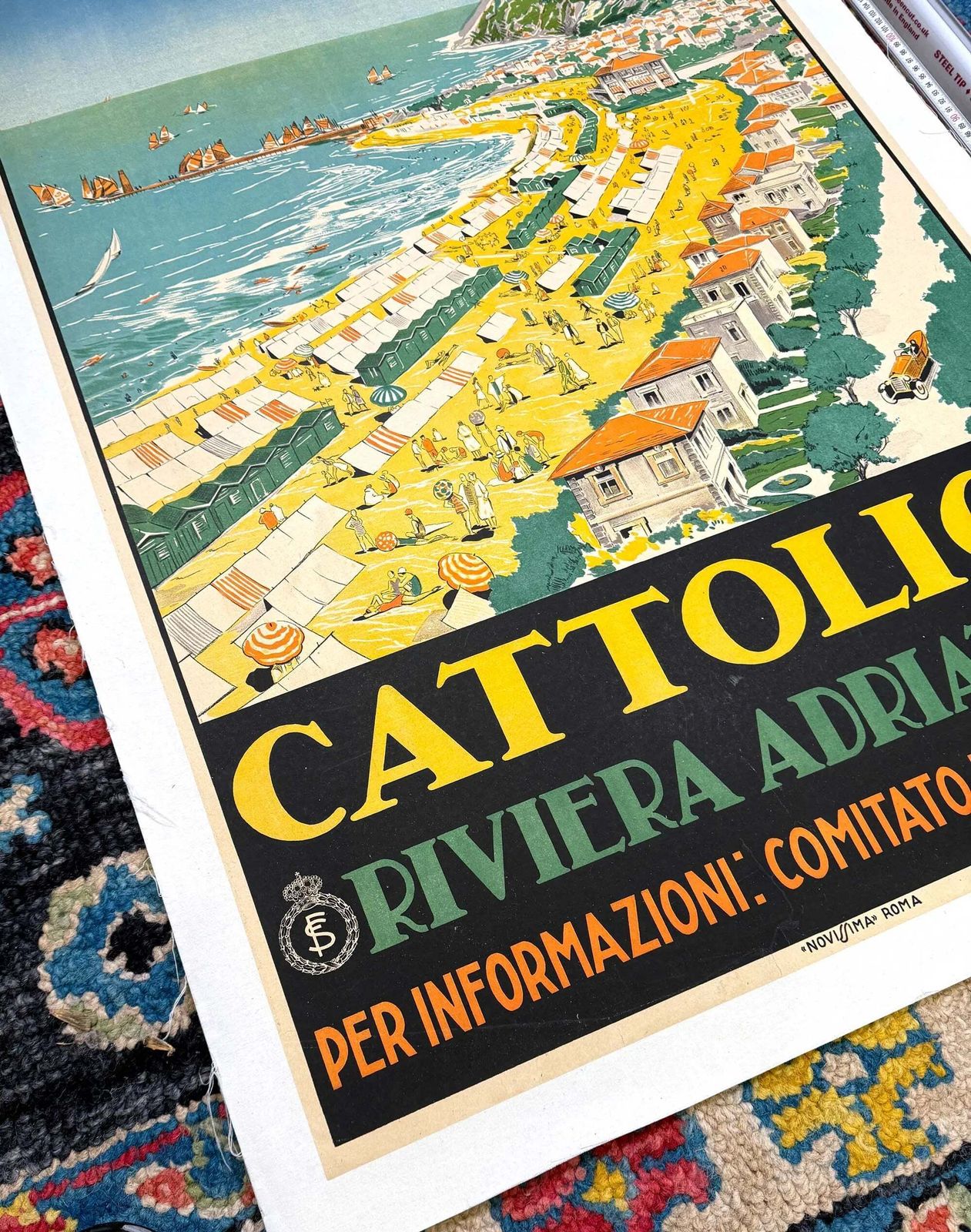 Affiche de voyage vintage Art Déco, Cattolica Riviera Adriatica, 1926 photo buy