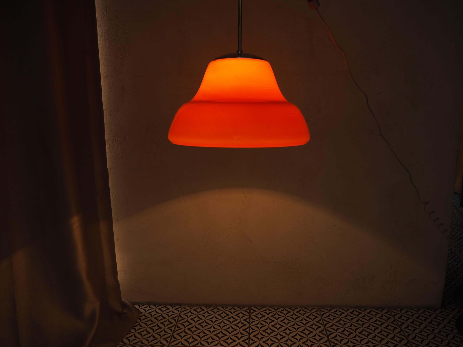 photo furniture Mid Century Glass Chandelier, By Stefan Tabery, Czechoslovakia, 1960's.