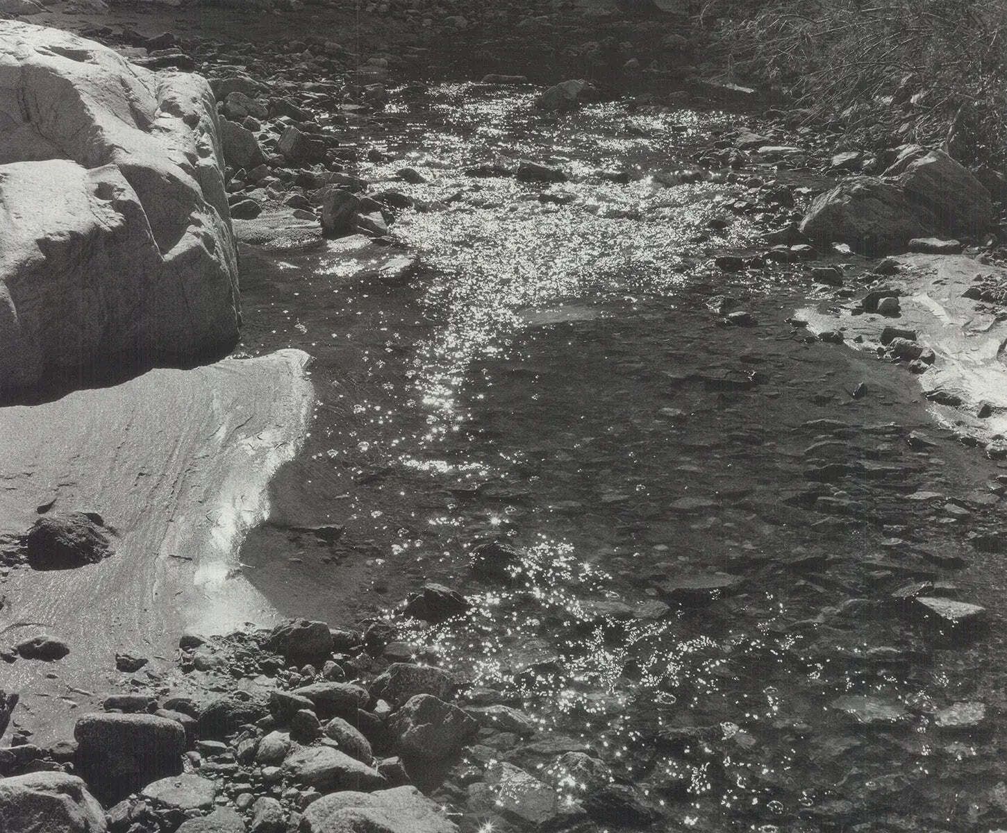 Affiche offset Ansel Adams Deep Canyon Stream 1992 photo furniture