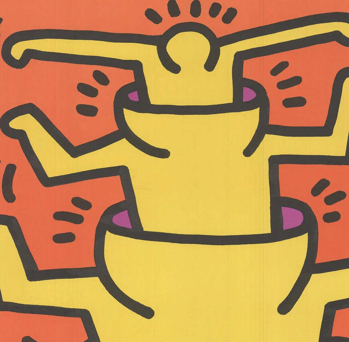 Keith Haring Learning Through Art 1990 Original Limited Edition Lithograph photo for sale
