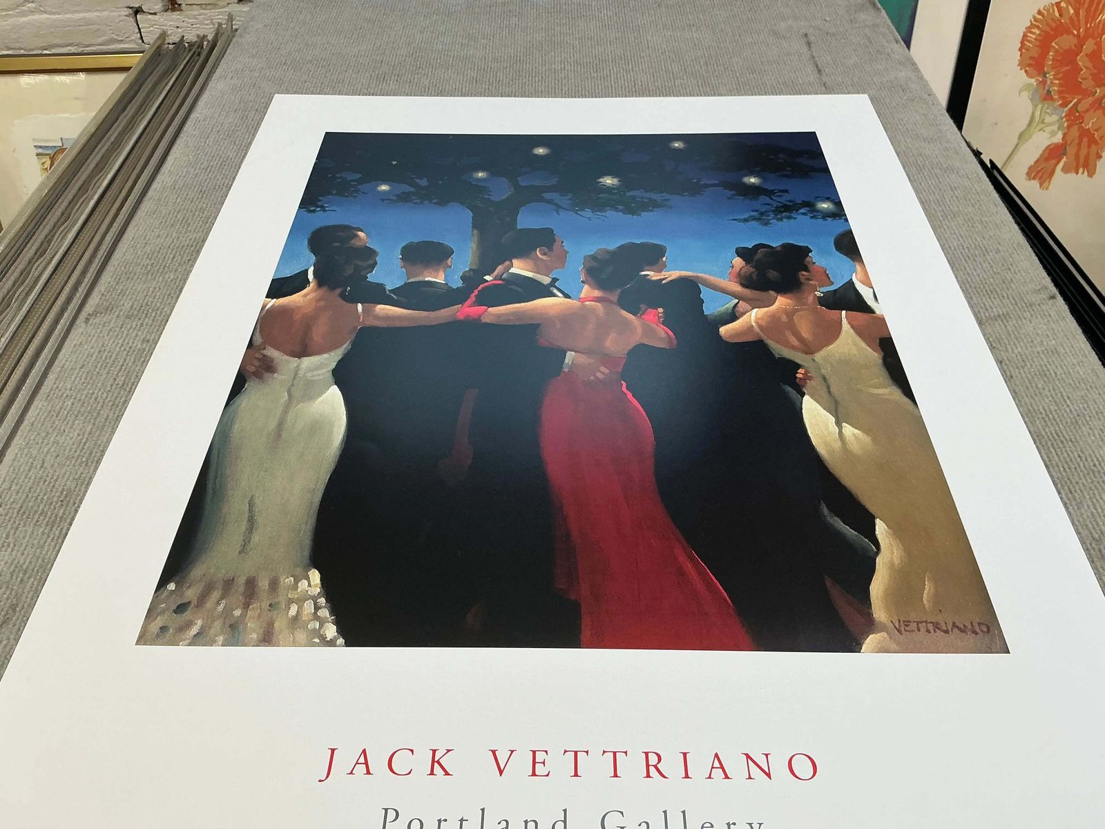 Jack Vettriano Waltzers 2000 Large Offset Lithograph Romantic Art Print photo buy