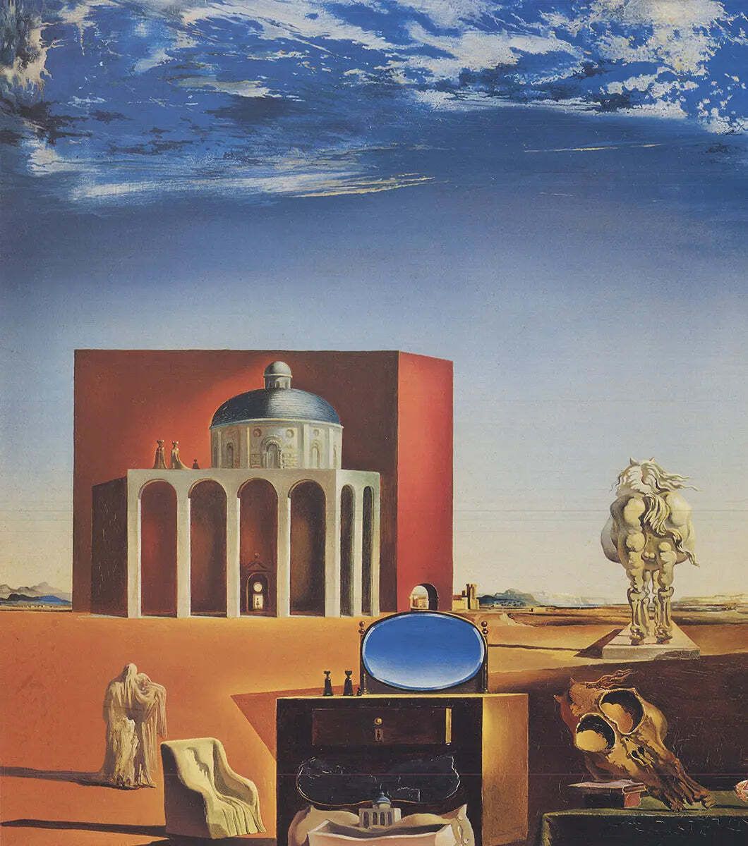 Salvador Dali Paranoiac Critical Town 1989 Offset Lithograph Art Poster photo for sale