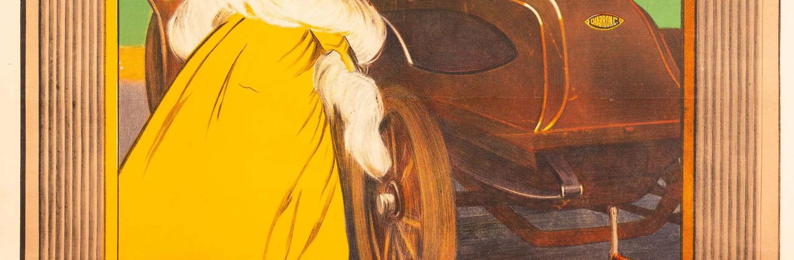 Affiche lithographique sur pierre Automobiles Charron, 1906, par Leonetto Cappiello photo 6086.0