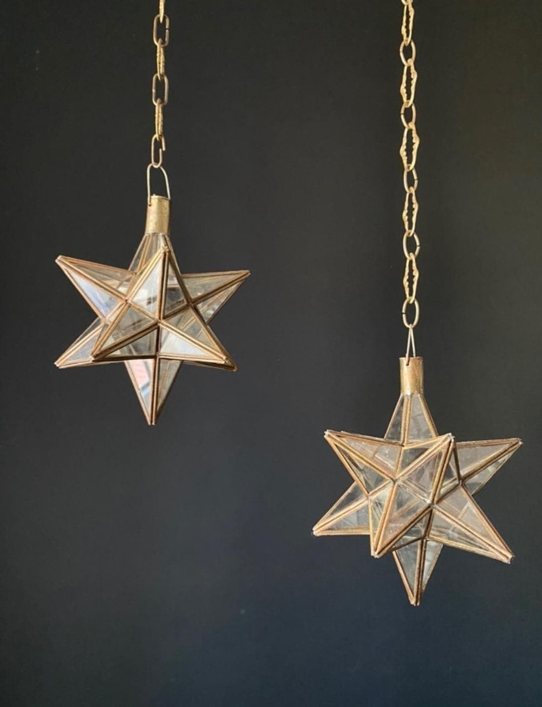 Paire d'appliques étoile, années 1960