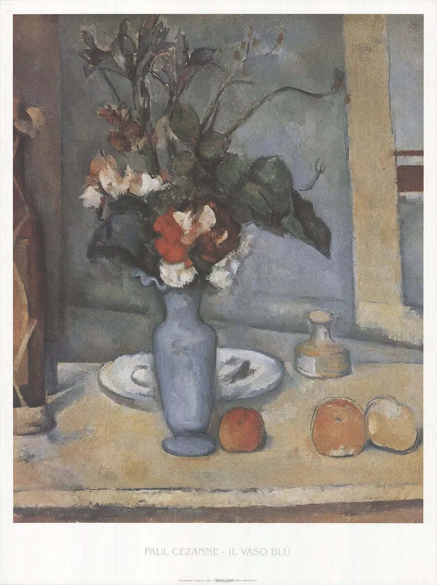 Paul Cezanne The Blue Vase Impressionistisch Offset Lithografie Kunstprint