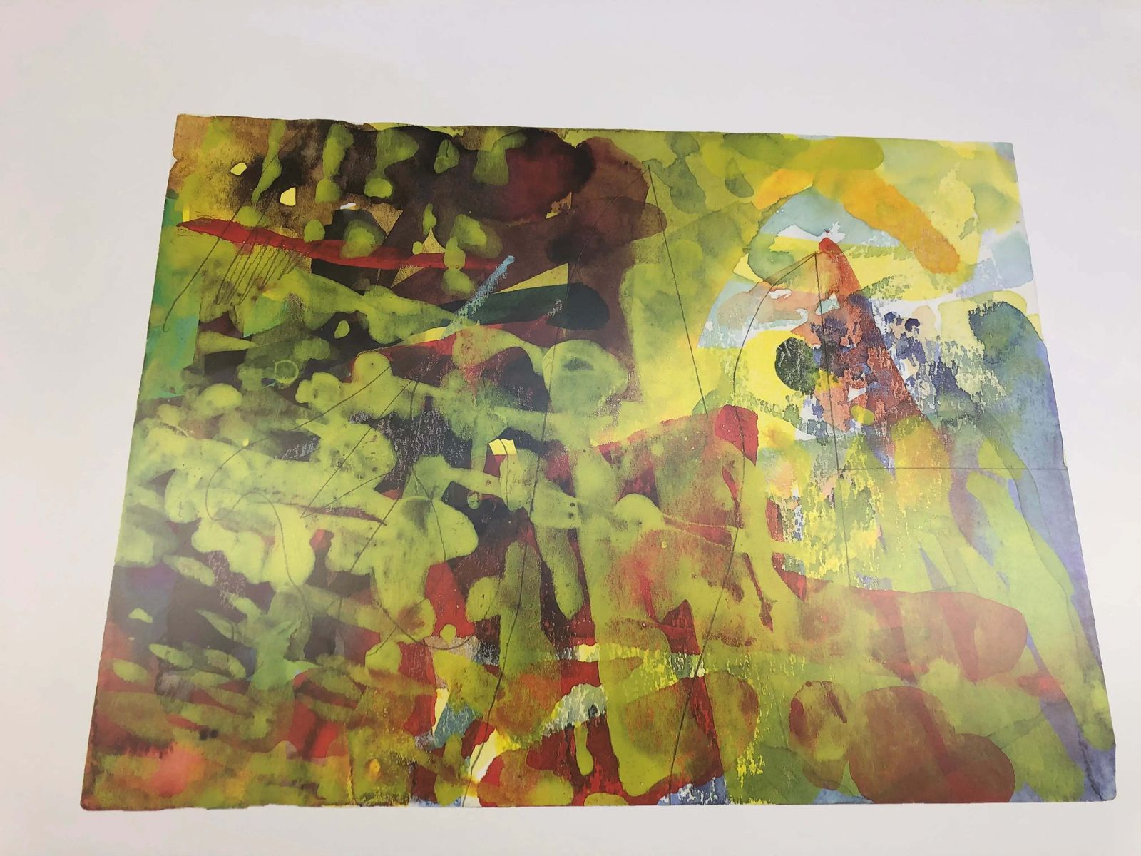 Gerhard Richter Ibm G.El.2 1987 Offset Lithograph Art Print photo vintage
