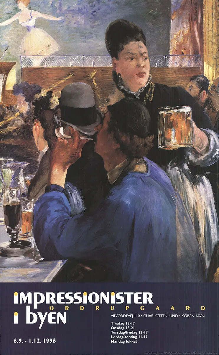 Edouard Manet The Waitress 1996 Tentoonstelling Offset Lithografie Poster
