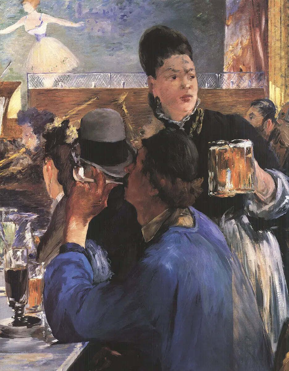 Edouard Manet The Waitress 1996 Tentoonstelling Offset Lithografie Poster photo furniture