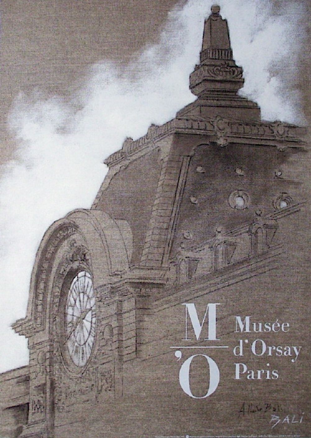 Alberto Bali Gesigneerde Poster Musée D'Orsay 1991