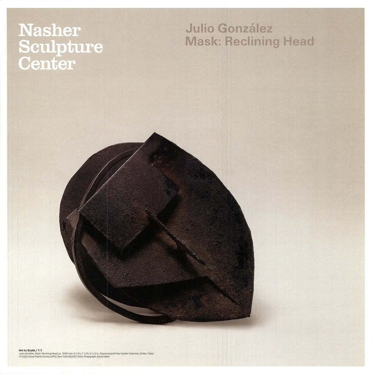 Julio Gonzalez Mask Reclining Head 2003 Offset Lithograph Art Poster
