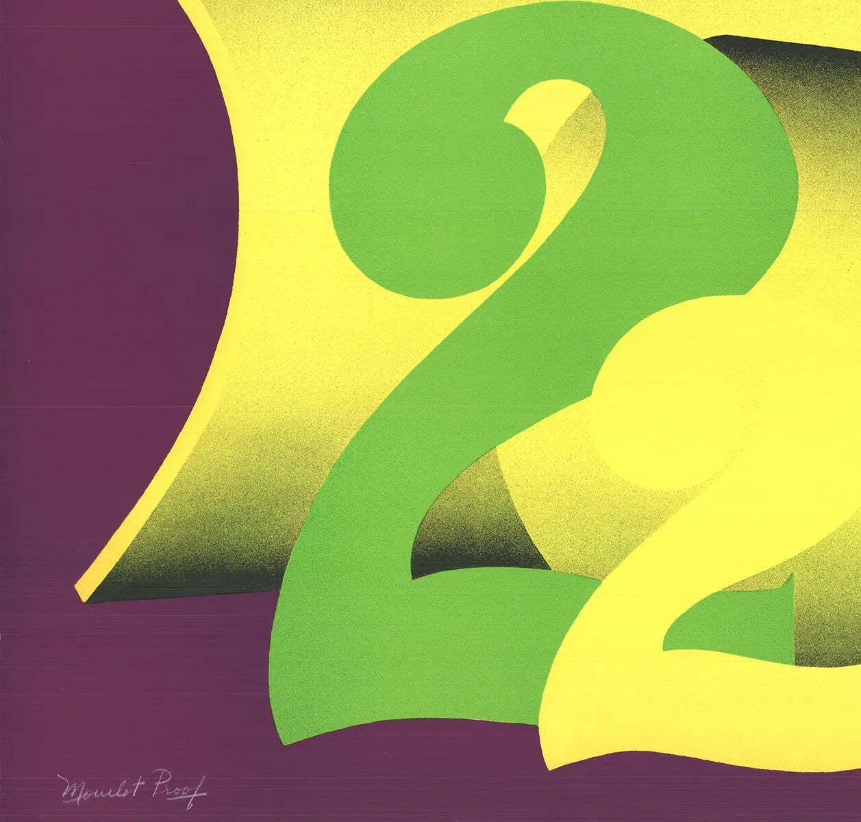 Faith Brusca Signed Take 22 Original 1972 Abstract Serigraph Print photo 838.0