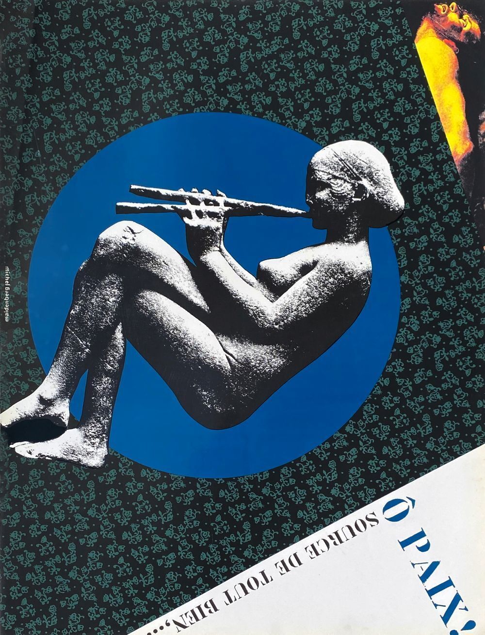 Sérigraphie Michel Maidenberg Ô Paix Source De Tout Bien... 1991