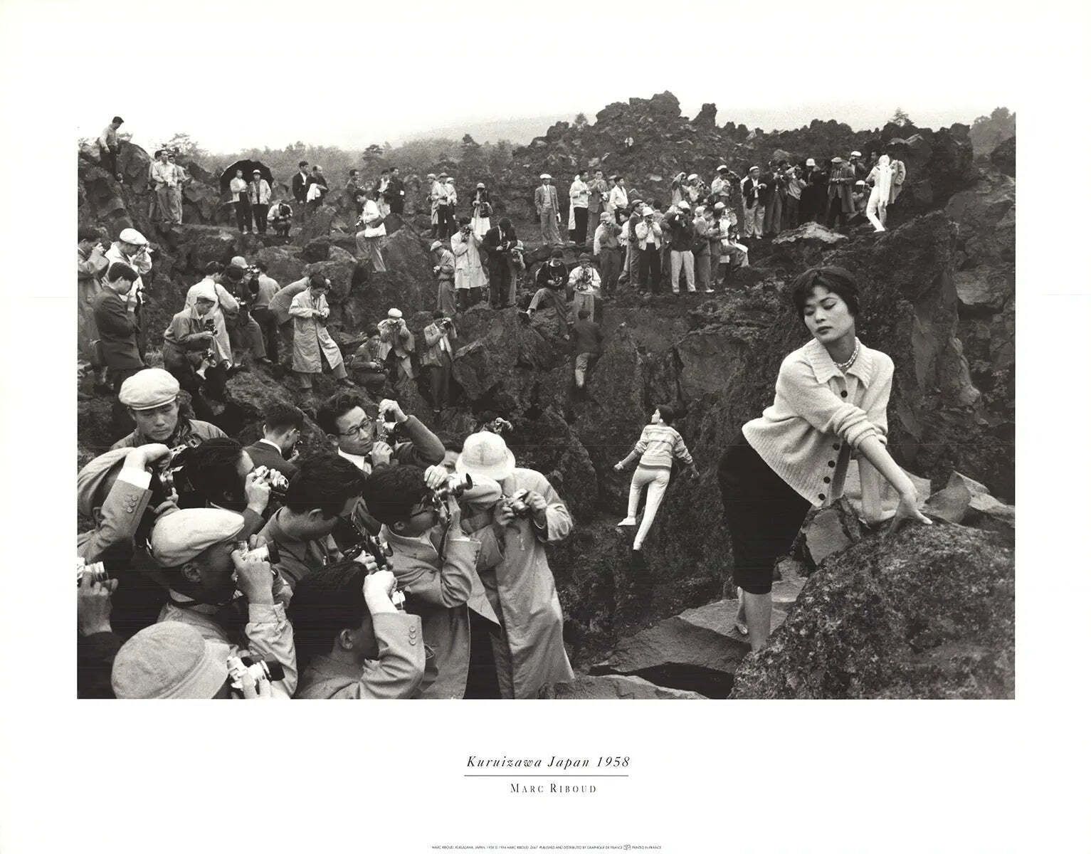 Marc Riboud Kuruizawa Japan 1994 Monochrome Offset Lithograph Art Print