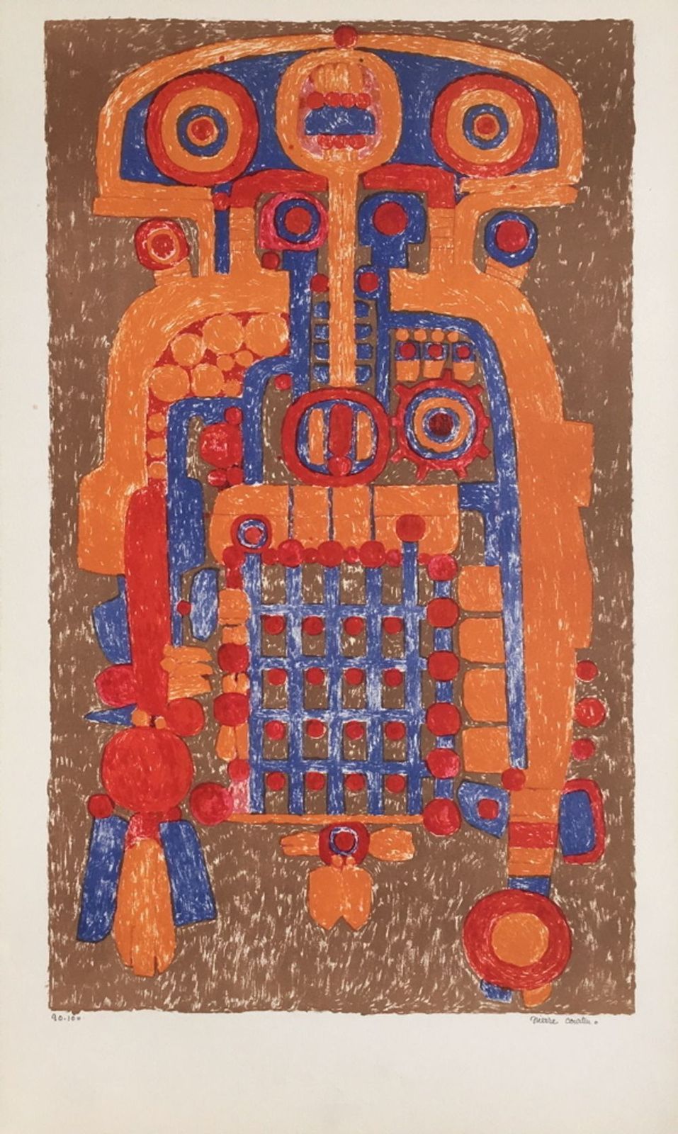 Pierre Courtin Signed Lithograph Difficile Errance 1977