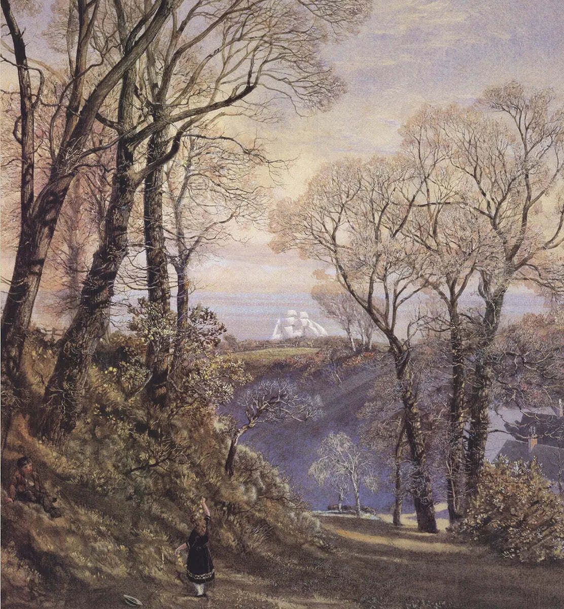 Affiche d'exposition John Brett, February In The Isle Of Wight photo furniture