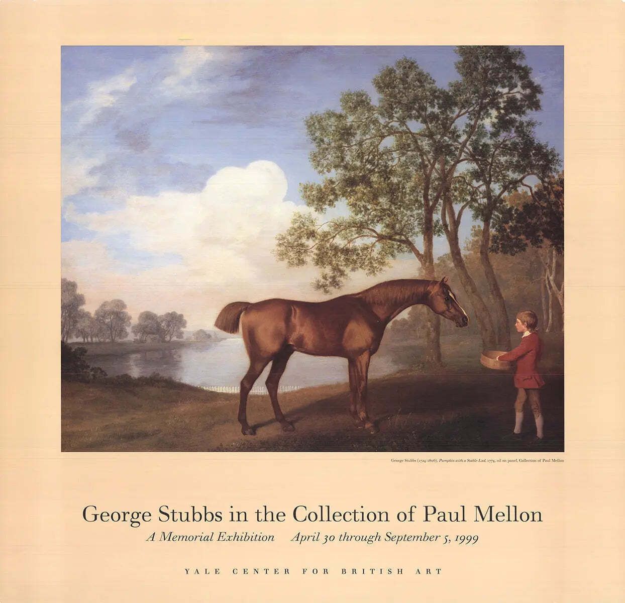 Lithographie offset George Stubbs, Pumpkin With A Stable Lad, 1999