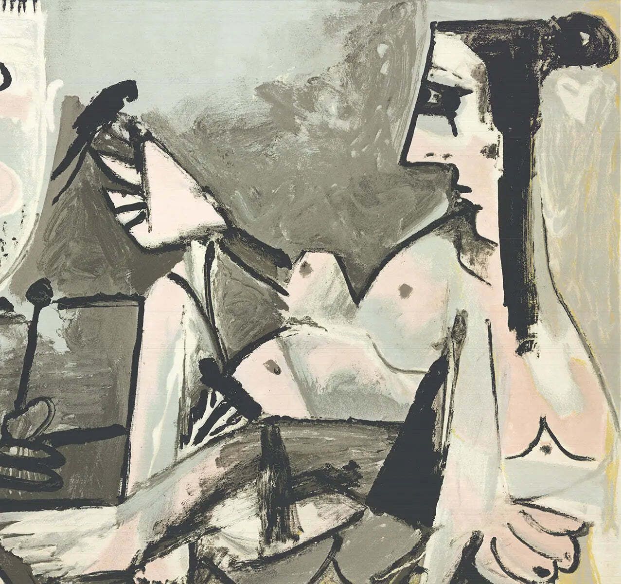 Sérigraphie en édition limitée Pablo Picasso The Artist And His Model, 1974 photo Art