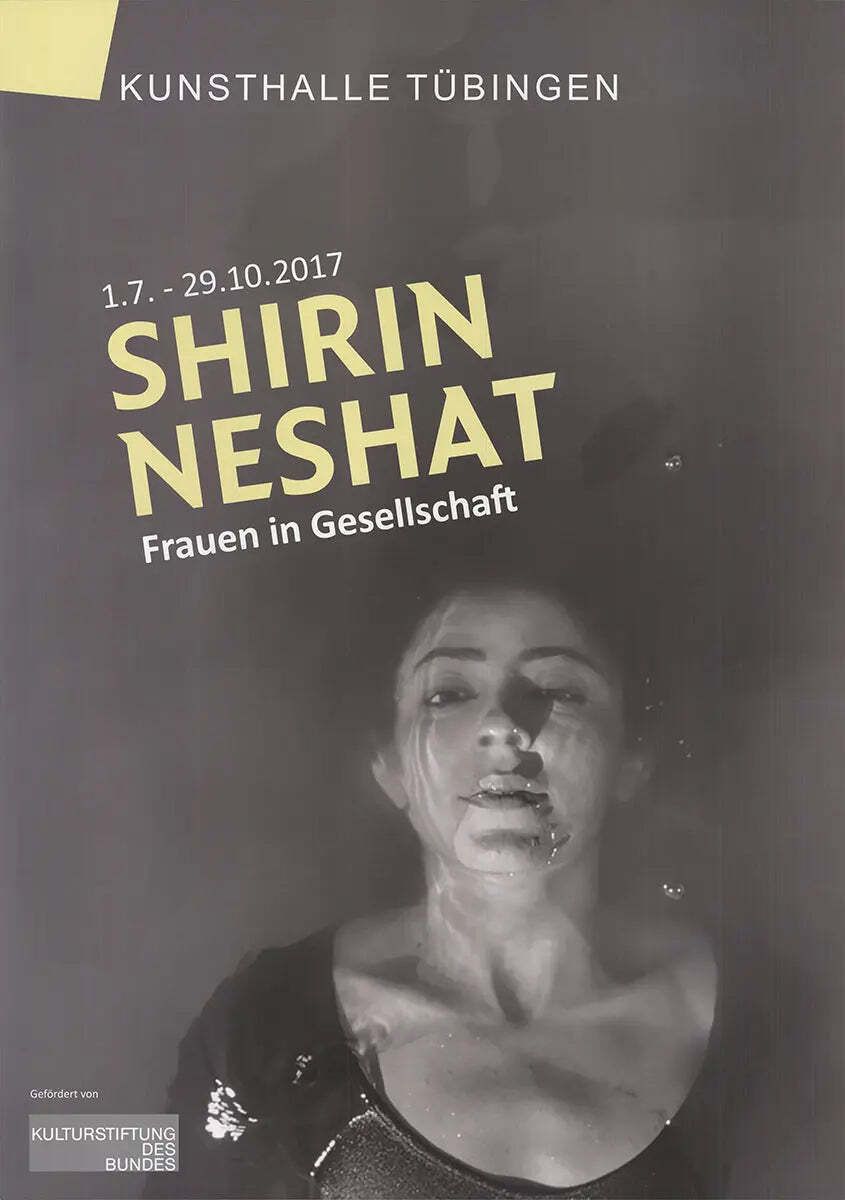 Affiche d'exposition offset Shirin Neshat Frauen In Gesellschaft 2017