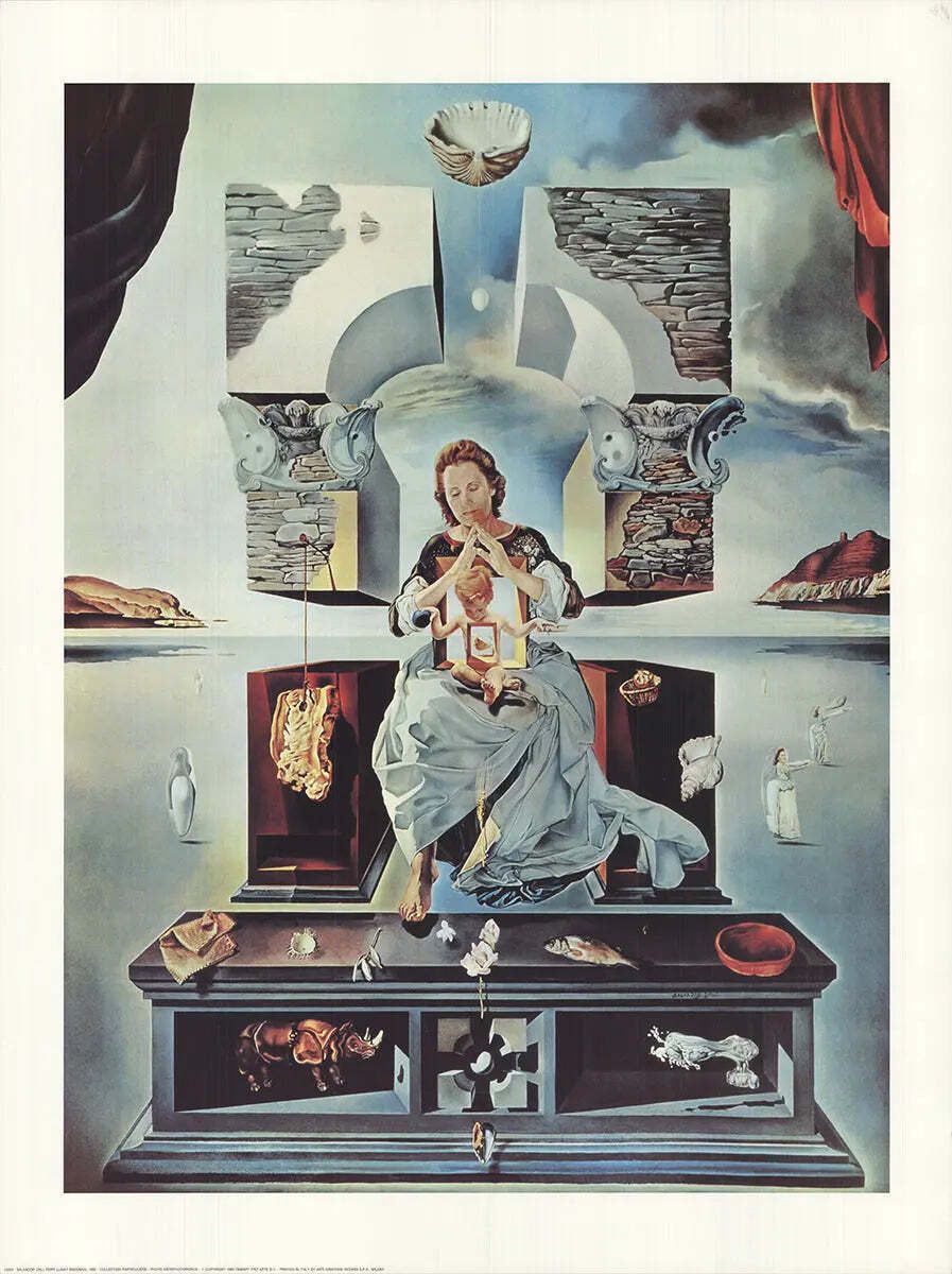Salvador Dali The Madonna Of Port Lligat 1993 Offset Lithograph Art Print